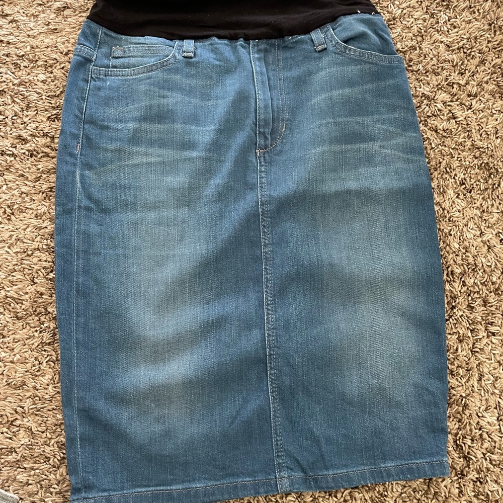 Maternity  Denim Skirt